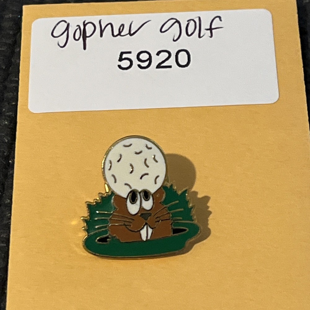 Golf Gopher lapel pin 5920