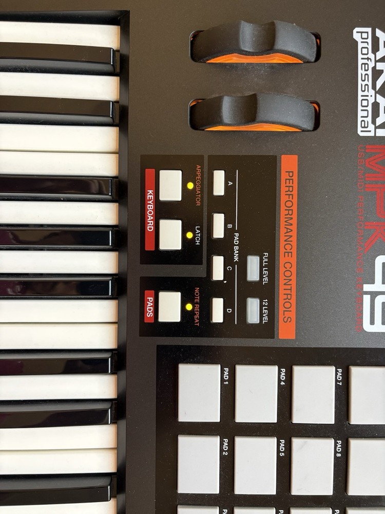 Akai Professional MPK49 49-Key Midi Controller - Original Box & Accessories
