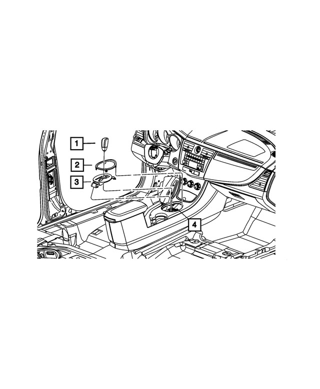 Genuine Mopar Console Shifter Bezel yp17dsfad