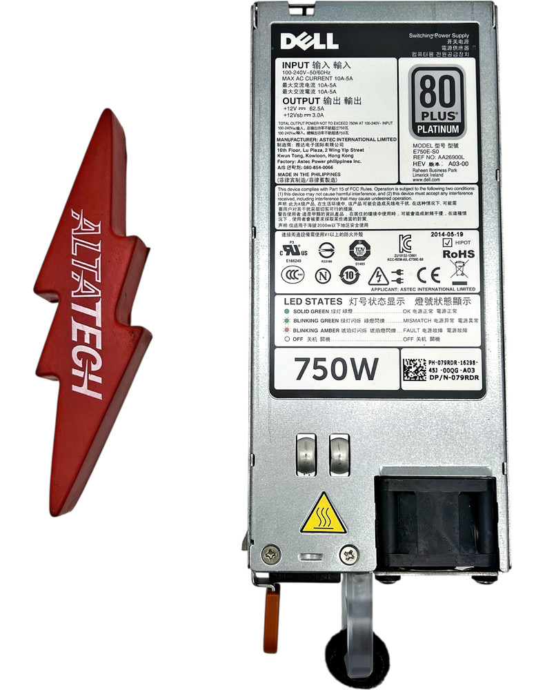 Dell 079RDR 750W POWER SUPPLY EVERSON V2 R720
