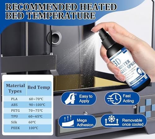 3D Printer Adhesive - 7oz 3D Printer Glue Spray, 3D Printing Accessory,