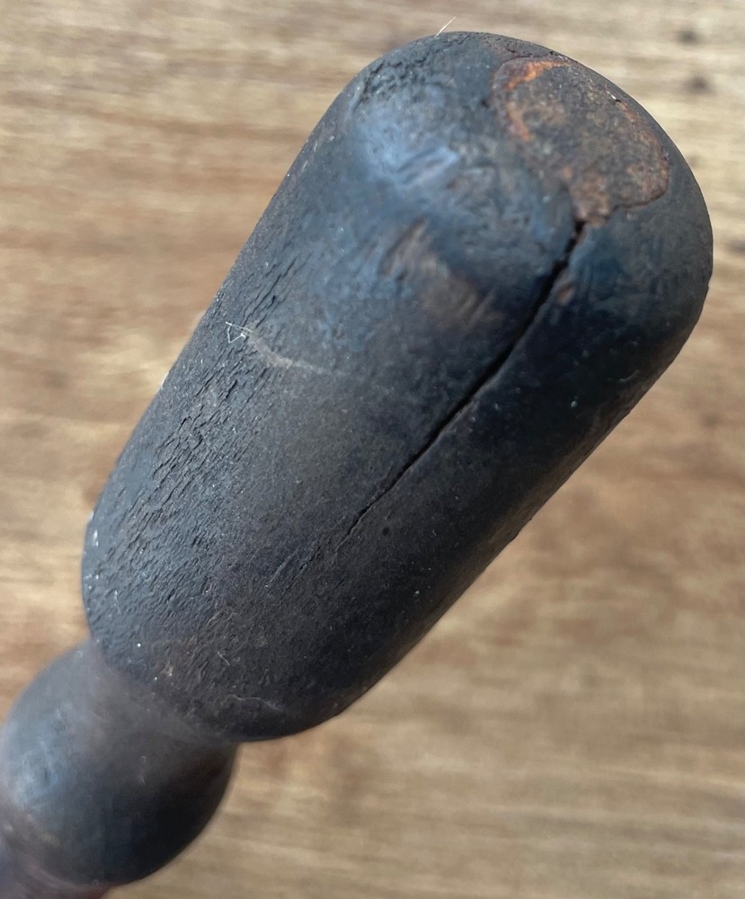 Vintage Wooden Handle Flat Head Screwdriver 7.5"