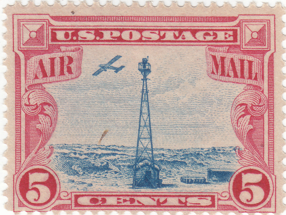 Scott #C11 - Airmail, 5c Carmine & Blue - MNH