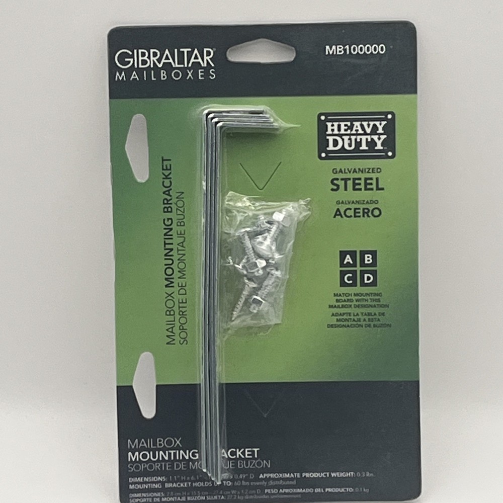 Galvanized Steel Mailbox Mounting Bracket MB100000