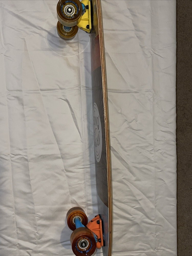 Kryptonics Skateboard Longboard 36" x 9" Sunset Palm Trees Art