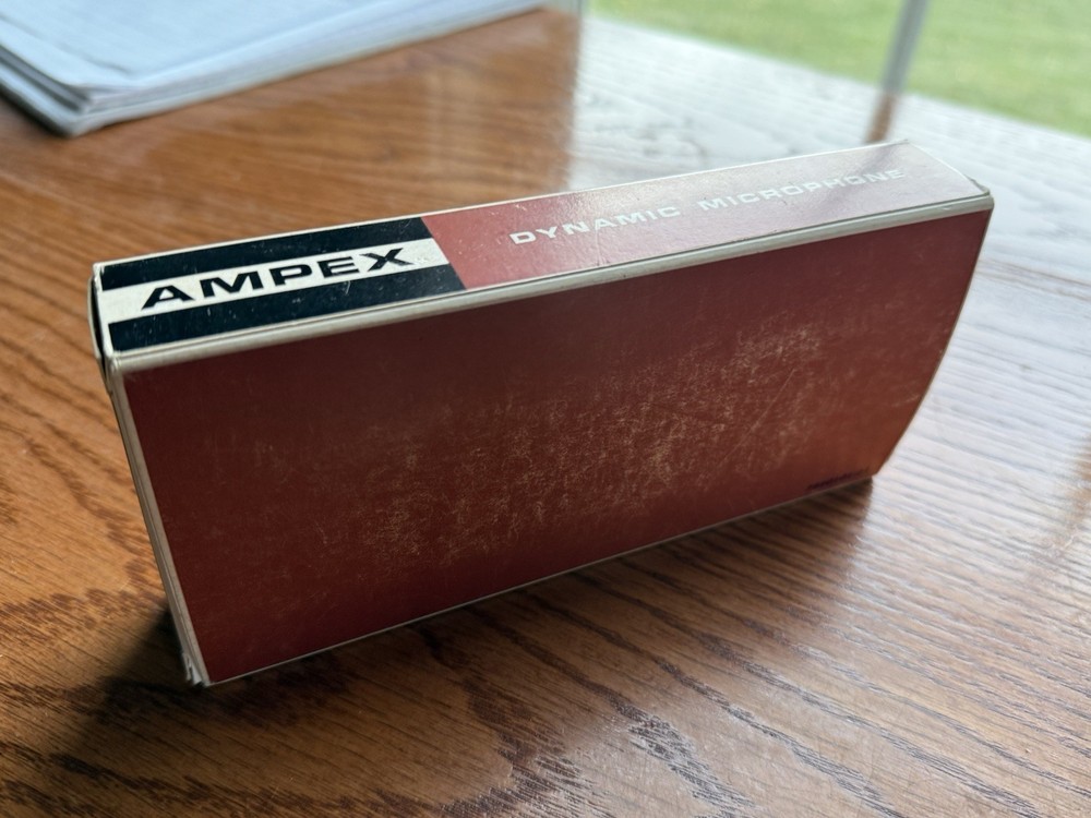 ⭐️Ampex 702 Microphone 50Kohms Dynamic Untested Excellent Condition Vintage