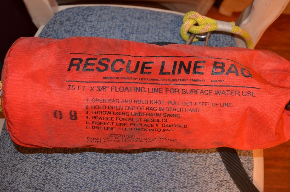 Rescue Line Bag 75 ft. x3/8 Floating Line