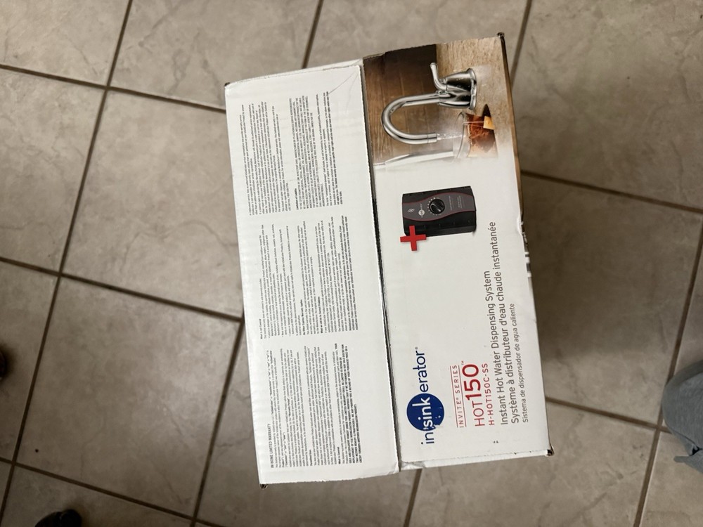 InSinkErator H-HOT150C-SS Water Dispenser - Chrome NEW SEALED SAME DAY SHIP