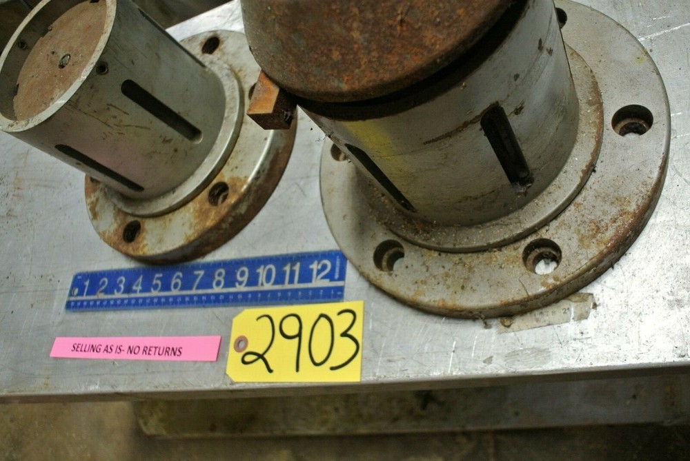 2 pcs. Hub or Adapter for ??? Machine Rusted on Back Side Very Heavy