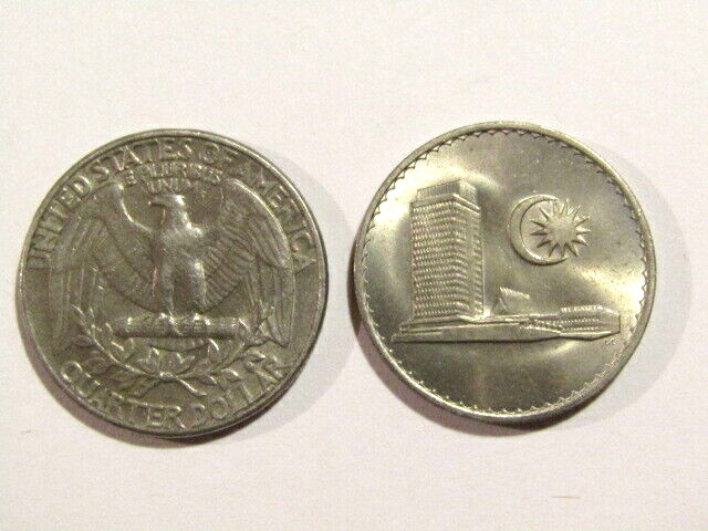Malaysia 1967 20 Sen unc Coin