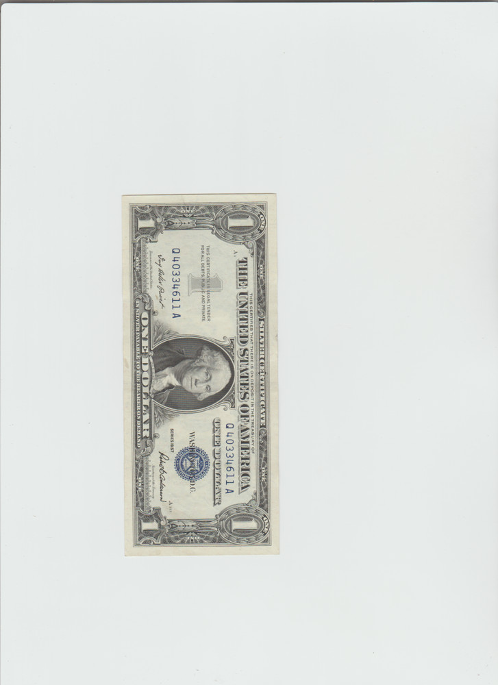 1957 Silver Certificates(Lightly circulated))