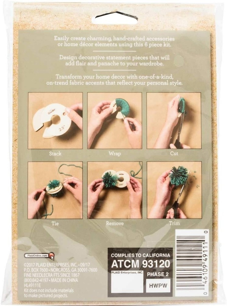 Bucilla Pom Maker, one, 6 Piece