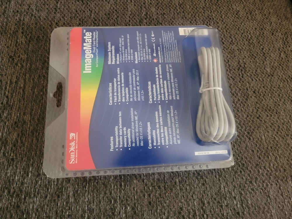 SanDisk ImageMate Dual Card Reader For CompactFlash & Smart Media NEW In Package