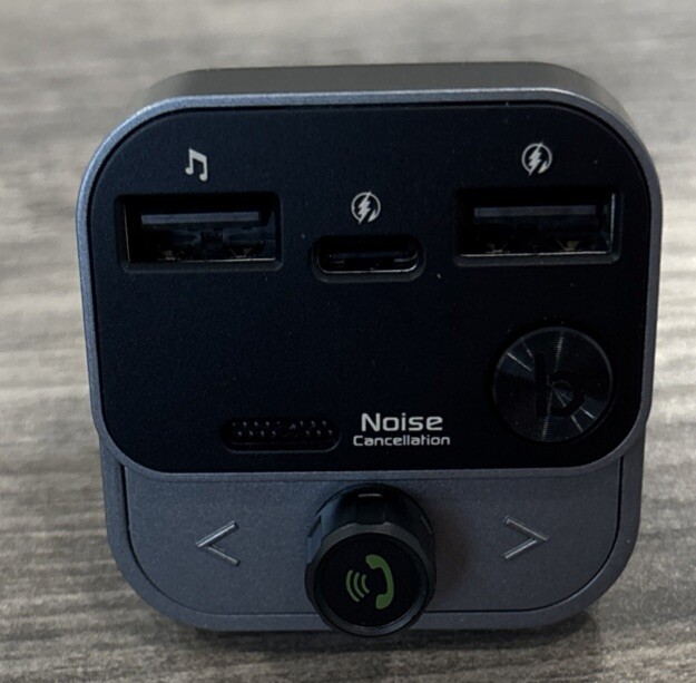 Just Wireless Hands Free Bluetooth FM Transmitter w/ USB-C & USB-A Charging Port