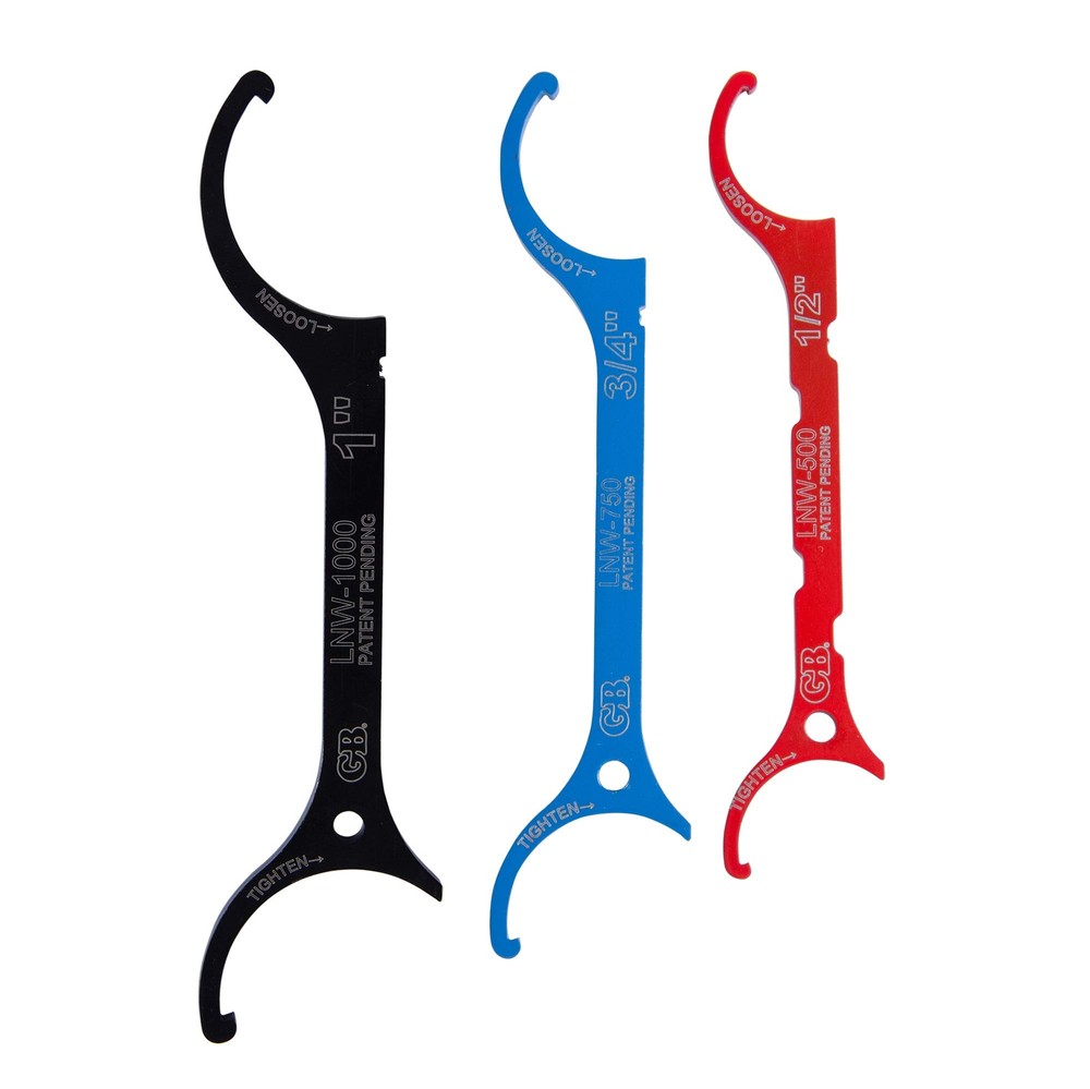 Gardner Bender 3PC Locknut Wrench Set Thin Design Assorted Colors 1 2in 3 4in...