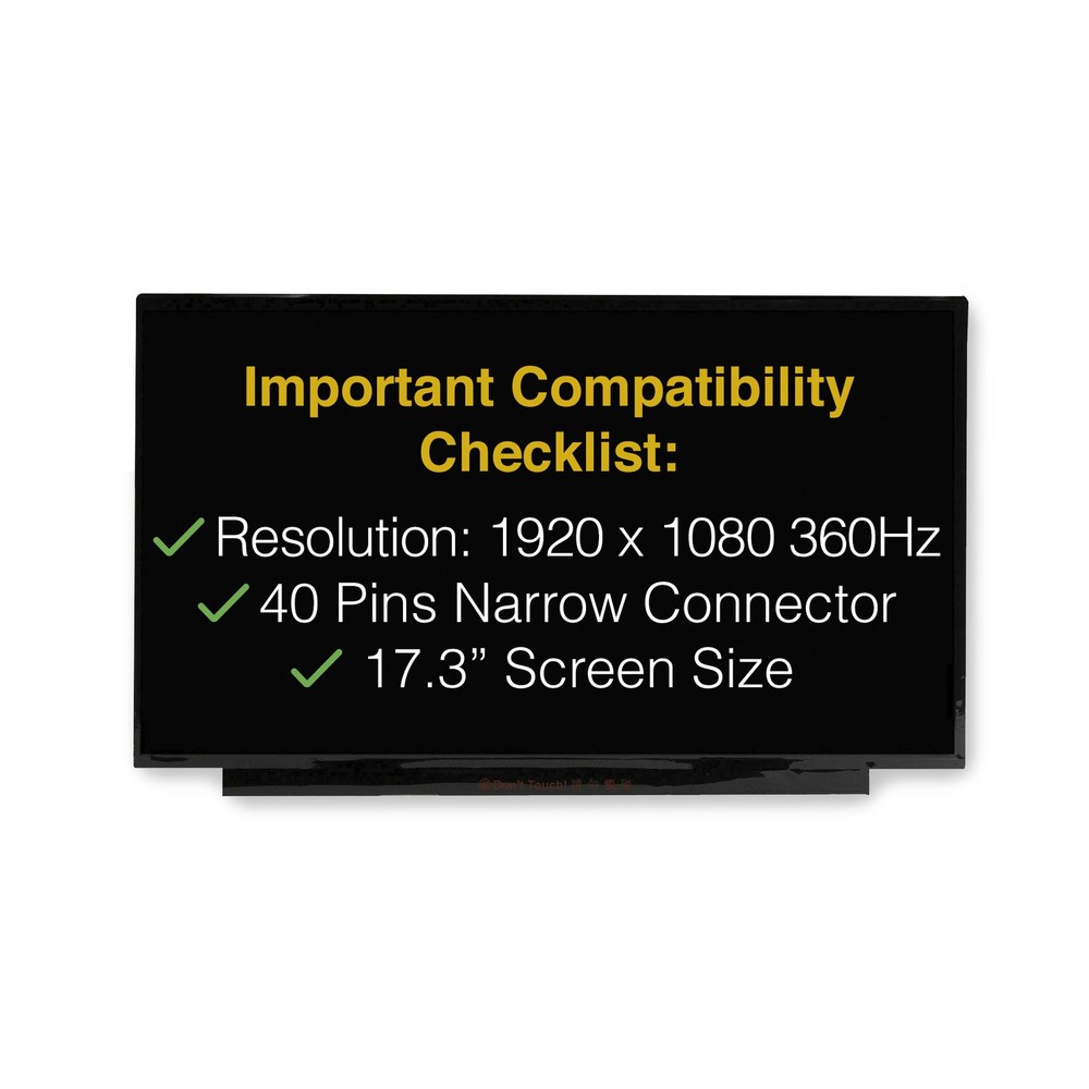 NE173FHM-NZ6 V8.0 40 Pins FHD Screen Replacement LCD Display With Tools