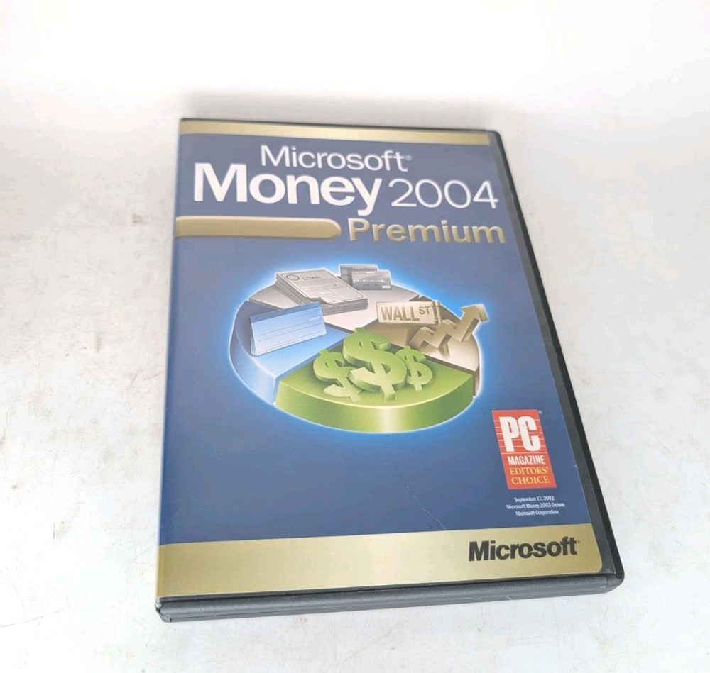 Microsoft Money 2004 Premium Personal Finance Software Windows CD Retail Version