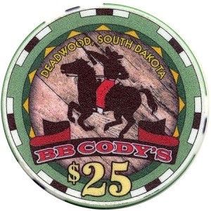 B.B. Cody's Casino $25 (Green) Chip
