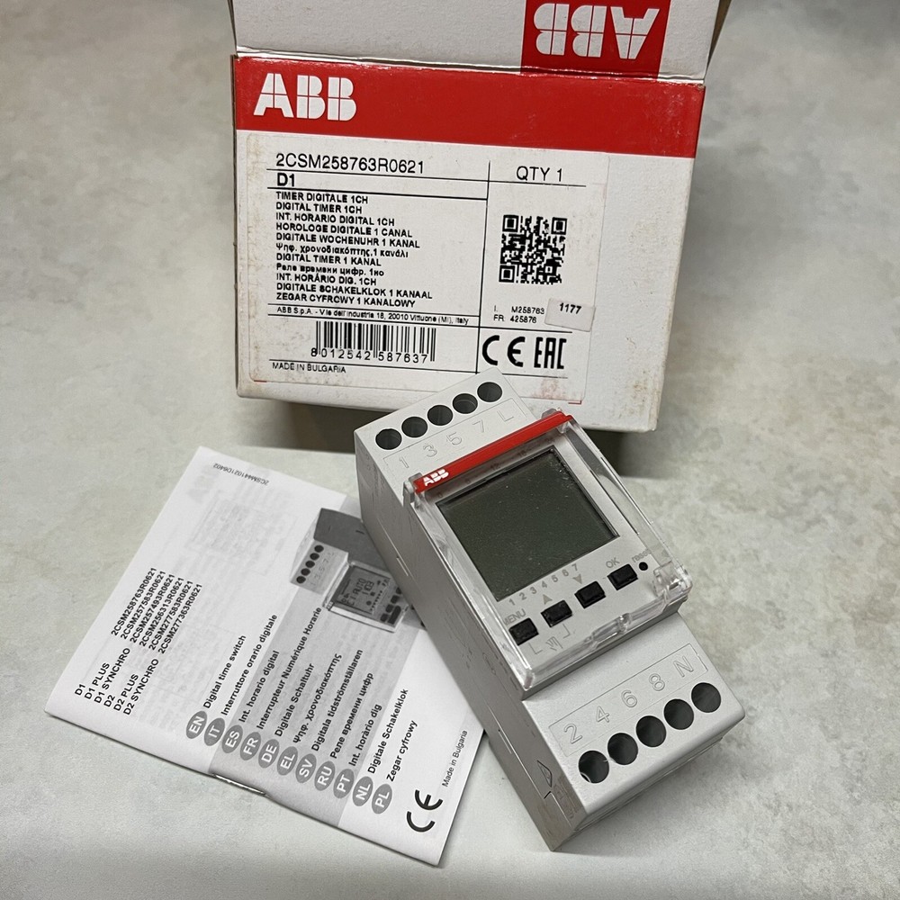ABB Time Digital Switch One Channel D1 (M258763)