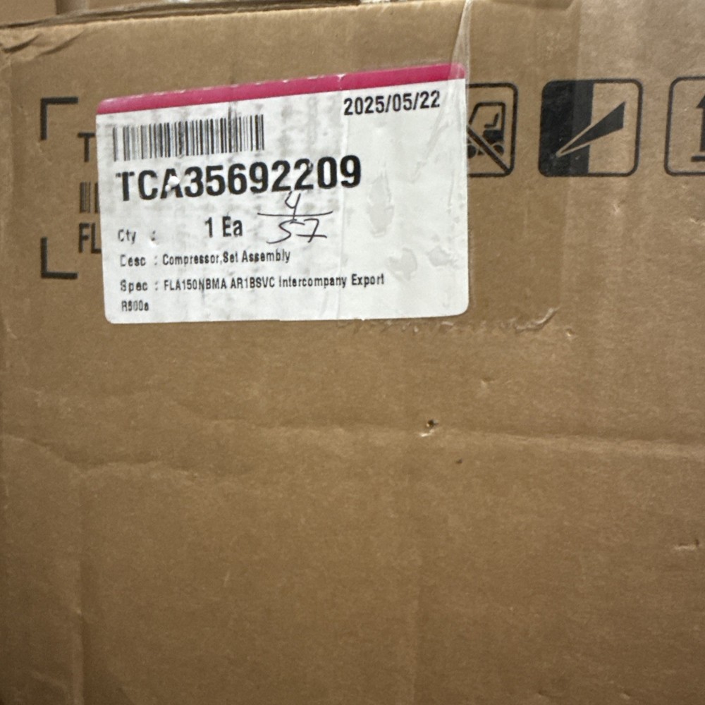 LG OEM Compressor TCA35692209 / FLA150NBMA , Same/Next Day Ship