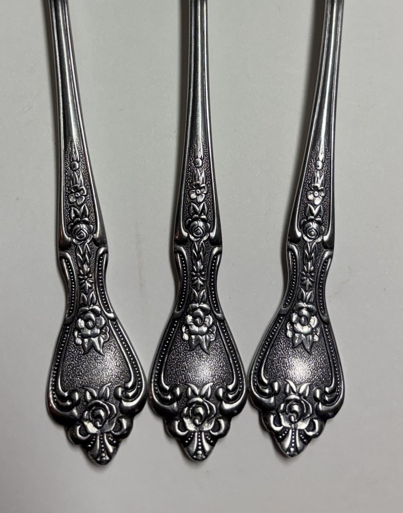 NORMANDY Stainless  Flatware Japan MIXED LOT Floral 11 pc