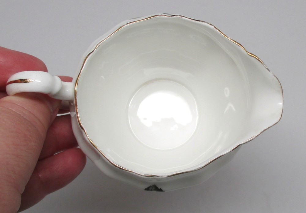 Adderley Single Pink Rose Mini Creamer Fine Bone China England