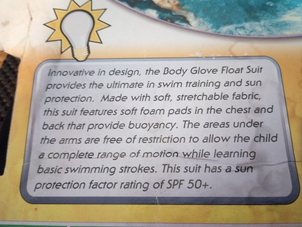 Body Glove Swim Training Float Suit SPF 50+