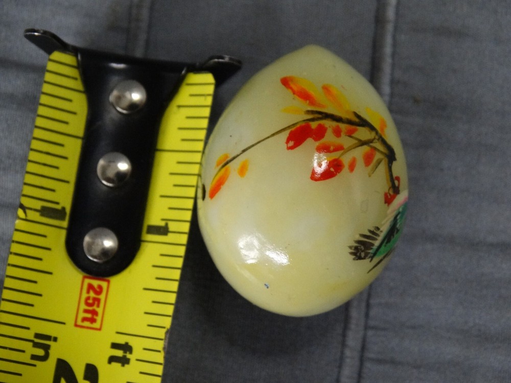 Hand Painted Stone Egg, 1.5"