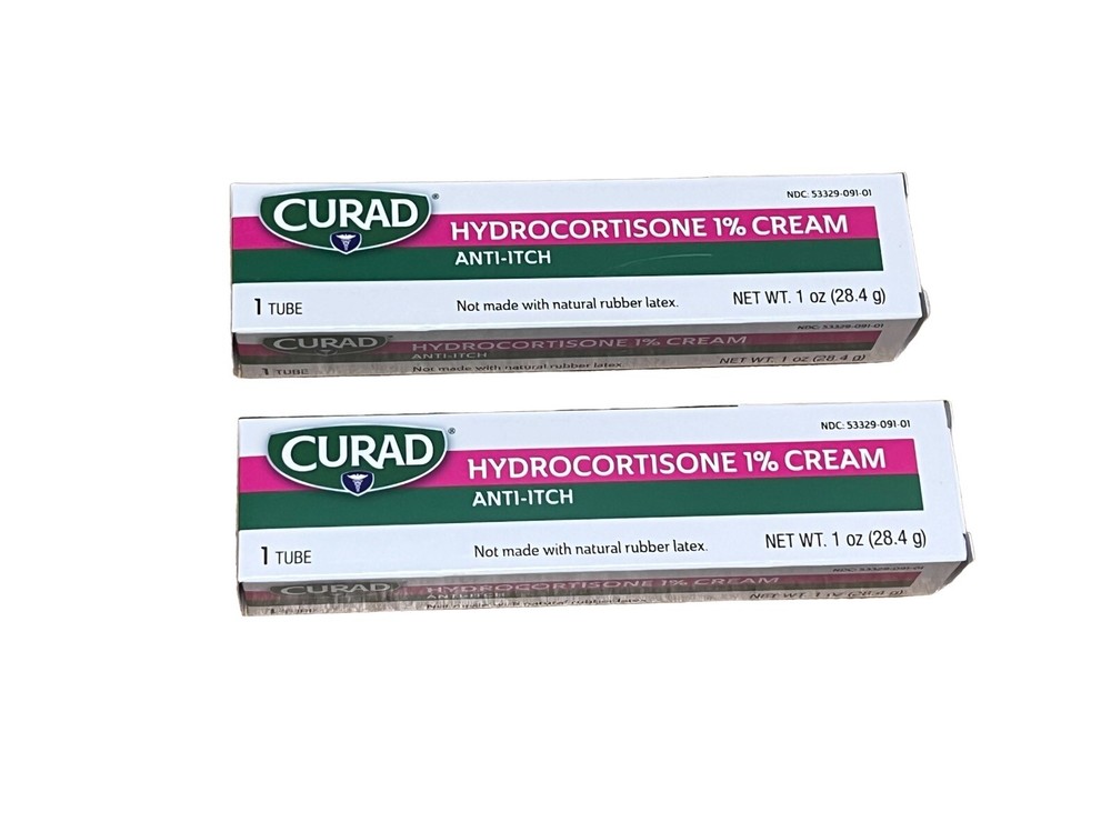 CURAD Hydrocortisone 1% Cream 1 oz - 2 PACK - CUR015431