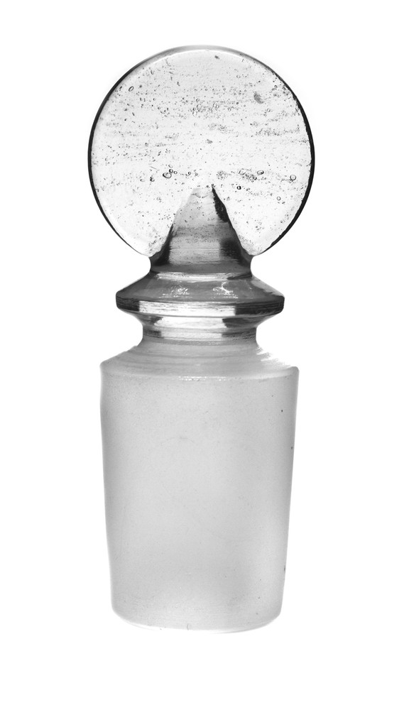 Stopper - Flat Head, Solid Cone, Borosilicate Glass, Size 24/29 - Eisco Labs