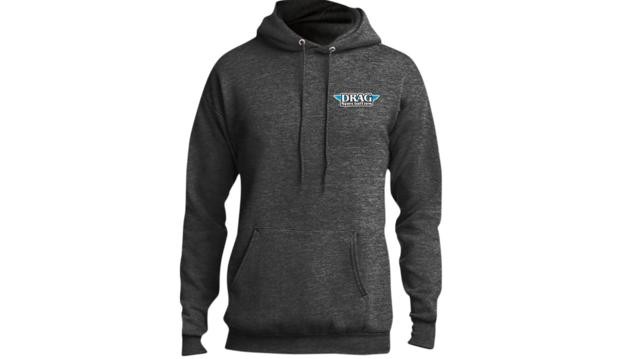 Throttle Threads Drag Specialties Pullover Hoodie Heather Gray Medium