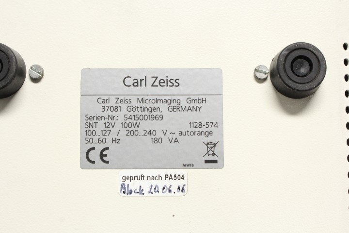 Zeiss SNT 12V 100W Microscope Power Supply