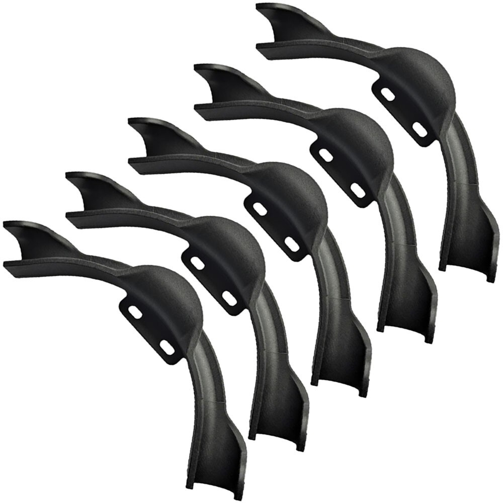 5 Pack 1" Plastic PEX Pipe 90 Degree Bend Support with Mounting Plate