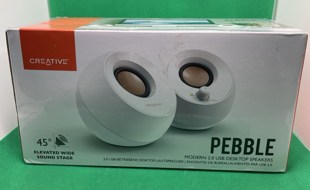 Pebble Modern 2.0 USB Desktop Speakers
