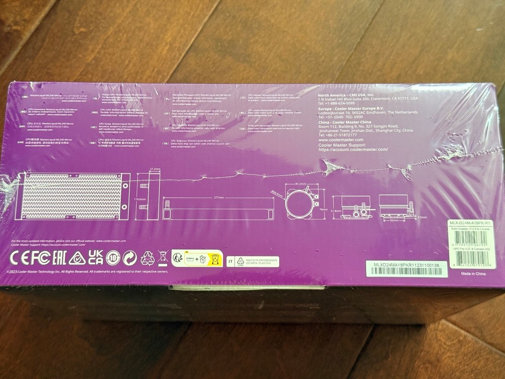 Cooler Master MasterLiquid ML240 Mirror New Sealed