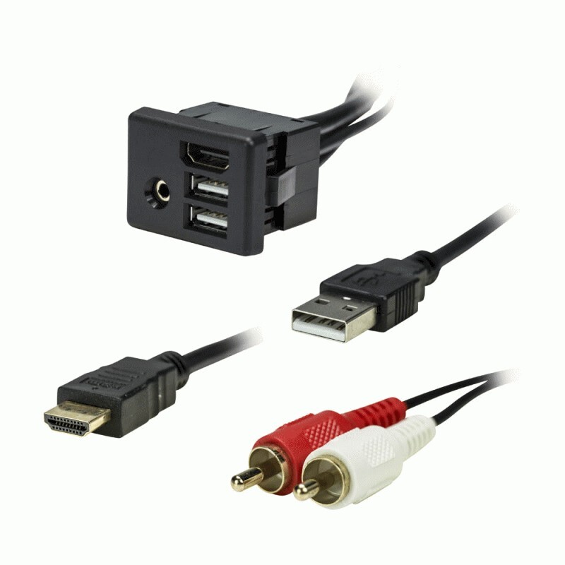 METRA AXXESS AXUSB-GM6 /DUAL USB/ AUX/ HDMI INPUT REPLACEMENT PANEL 2014-2017 GM