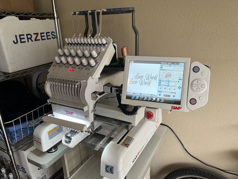 swf mas-12 embroidery machine multi needle