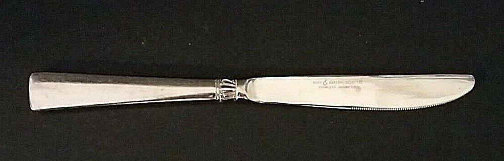 Reed & Barton Sanderling stainless 8 7/8" solid handle dinner knife