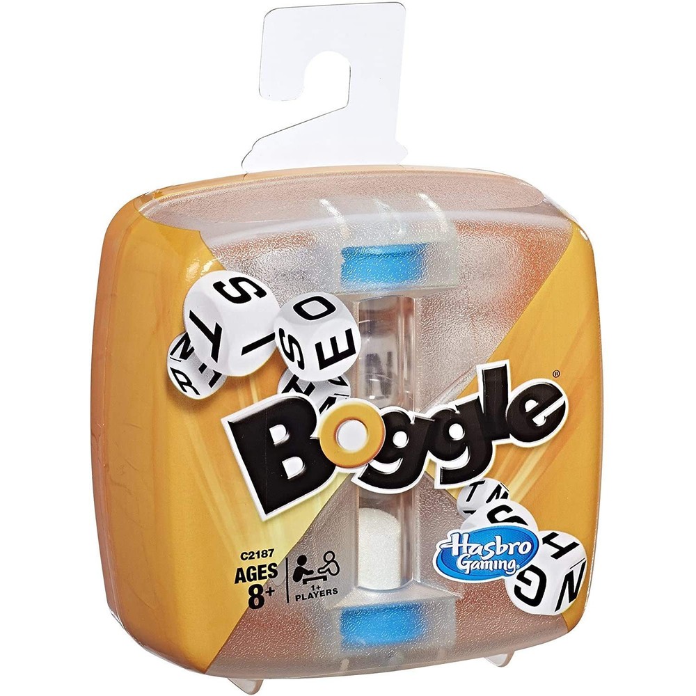 Hasbro Boggle Medium, White and Blue With Red Accents