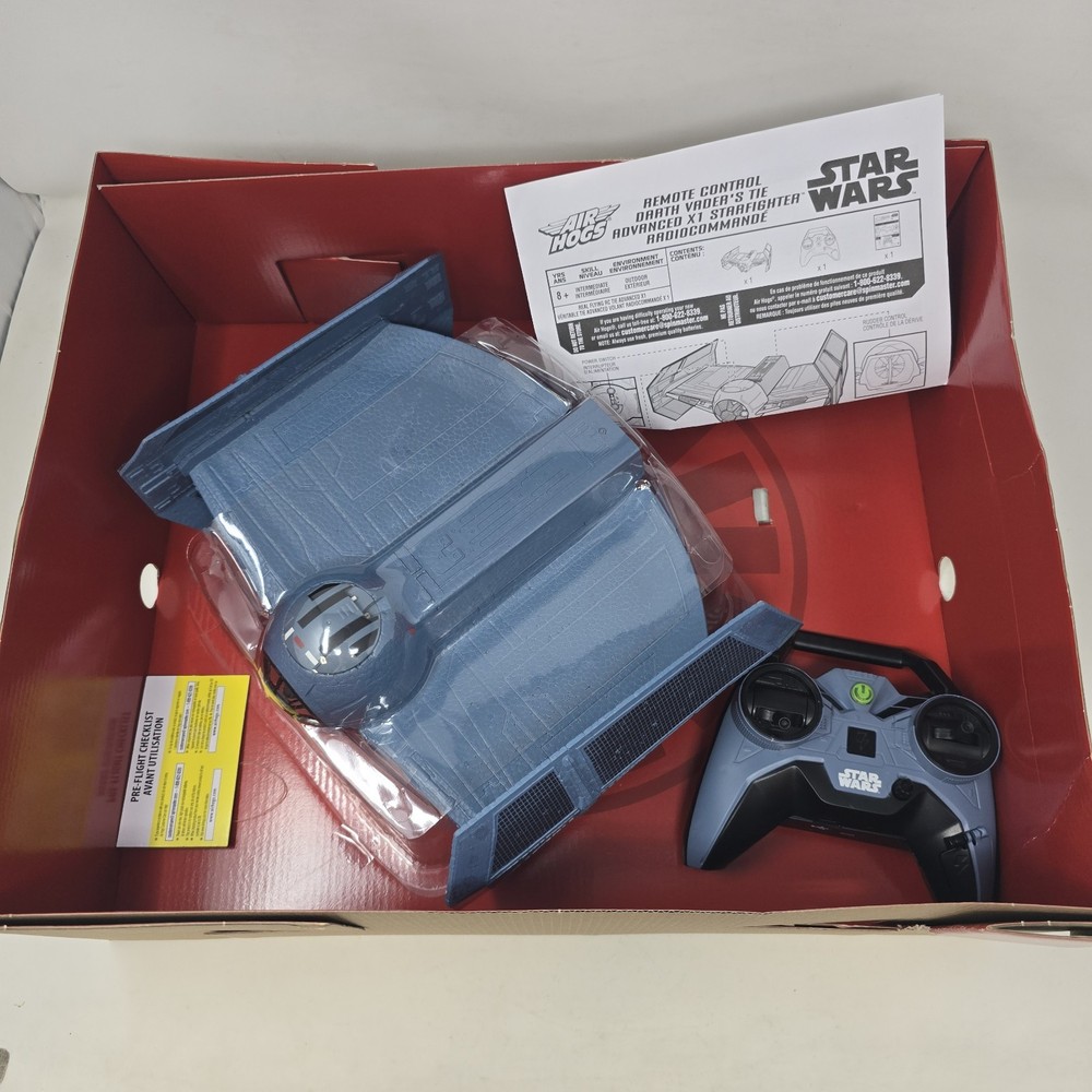 Air Hogs Star Wars Remote Control Darth Vader's TIE Advanced Starfighter #ML