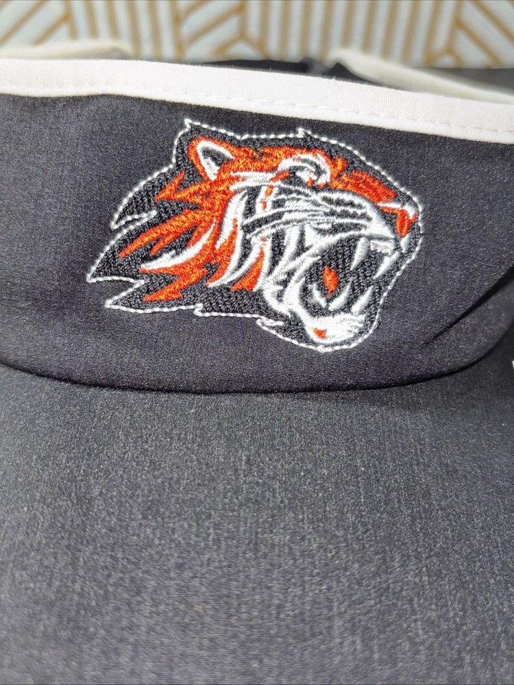 Pacific Headwear Visor Tiger Black Golf Visor