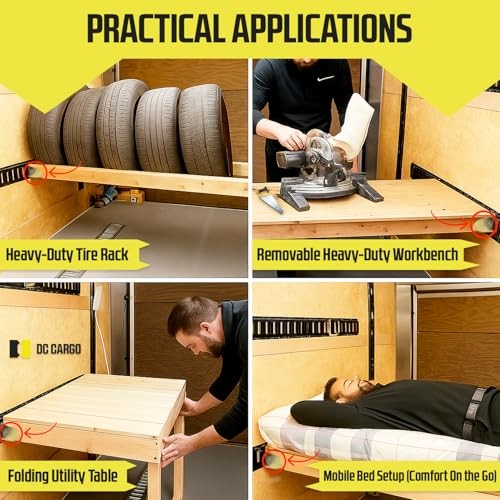 E Track Wood Beam End Socket Shelf Brackets Accessories () 4 Pack Fixed Hinge