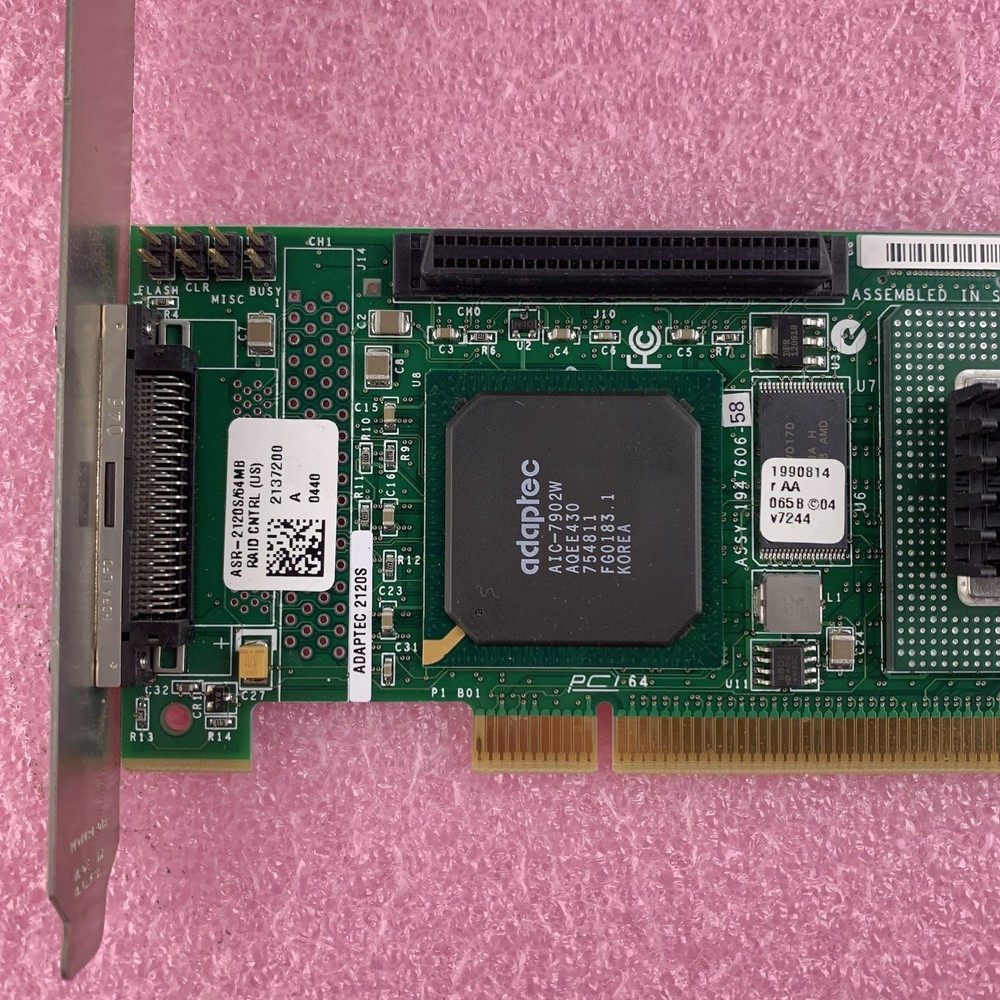 Adaptec ASR-2120S/64MB SCSI Raid Controller Card VB-3