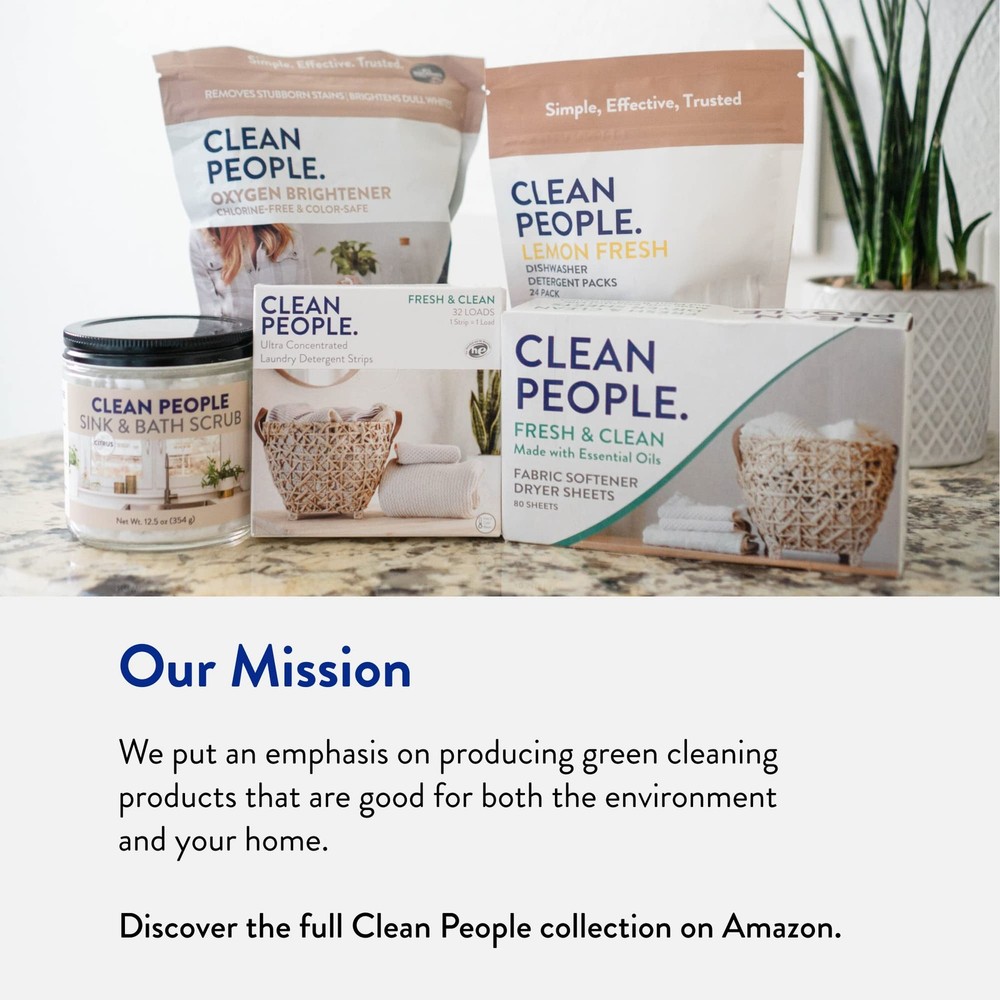 Clean People Laundry Detergent Sheets- Recyclable Packaging, 384 Count