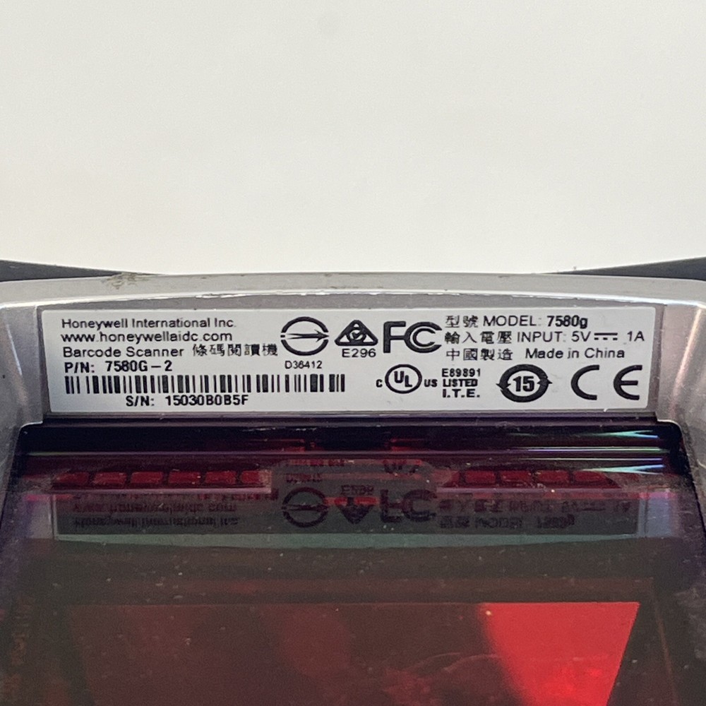 Honeywell Genesis 7580g-2 USB Tabletop Barcode Scanner-Tested