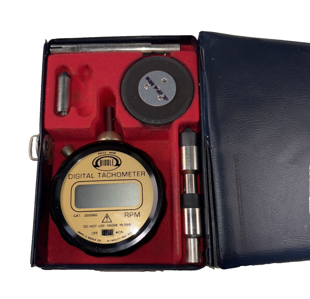 Biddle Digital Tachometer Turns on operating condition unknown