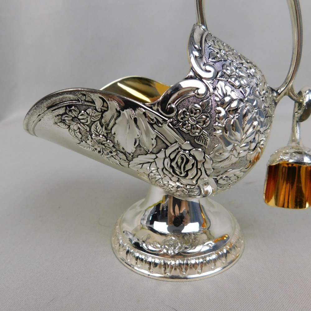 Vintage FB Rogers Silver Co Silverplate Scuttle & Scoop Set #A304