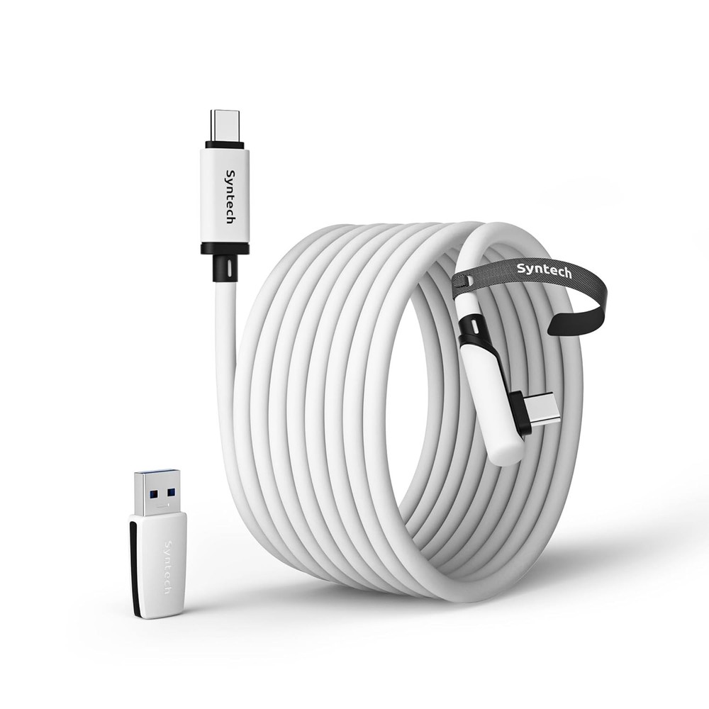Durable 20FT VR Cable with 5Gbps Data Transfer for Seamless Gaming Experience