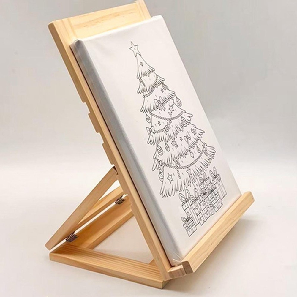 Artwork Tabletop Wooden Easel Stand Multipurpose Accessory Sturdy Adjustable