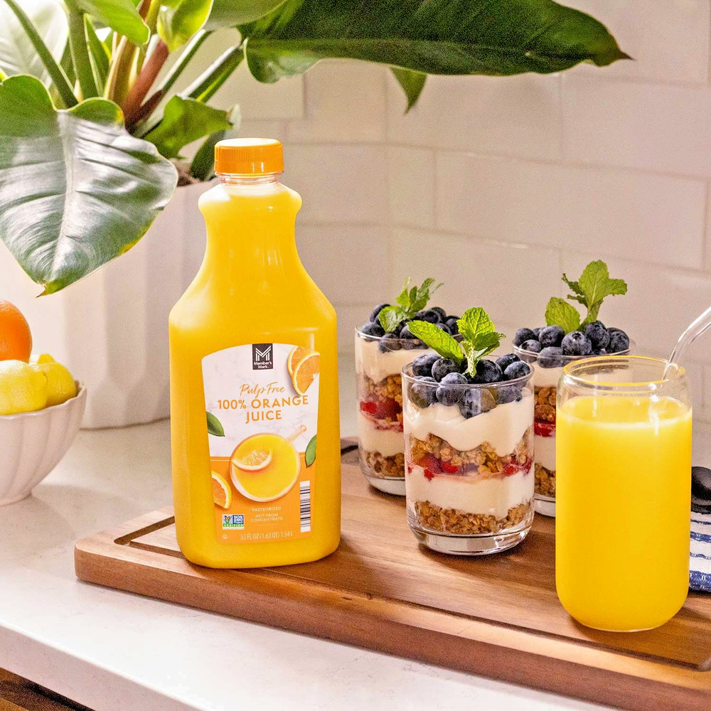 Pulp-Free 100% Orange Juice 52 fl oz Bottles, 2 Pack 🍊